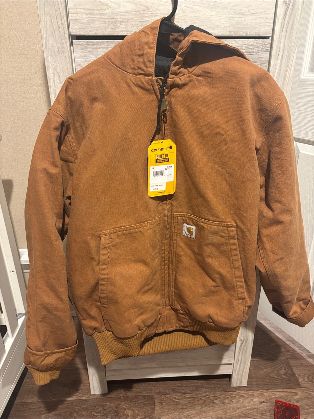 Carhartt Men Brown Hooded jacket
